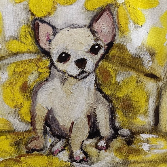 Gliclee Chihuahua On Chair - Picture 3 of 6